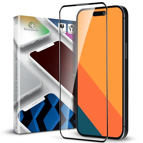 Supershieldz NeoGuard HD+ Tempered Glass Screen Protector Guard for iPhone 15 Pro, 9H Hardness, Anti-Static, Case-Friendly, Easy Installation Kit – 1 Pack