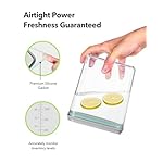 Airtight Food Storage Container with One-Touch Lid, 12-Piece Set (1.3, 2.1, 2.9, 3.6 QT* 3) Stackable Durable BPA-Free for Baking Supplies, Pasta & Systematic Bulk Organization - Image 3