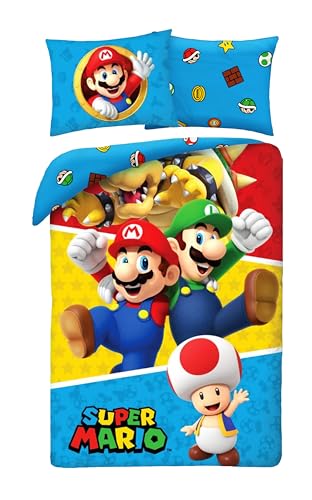 Juego de cama Super Mario con Luigi Toad