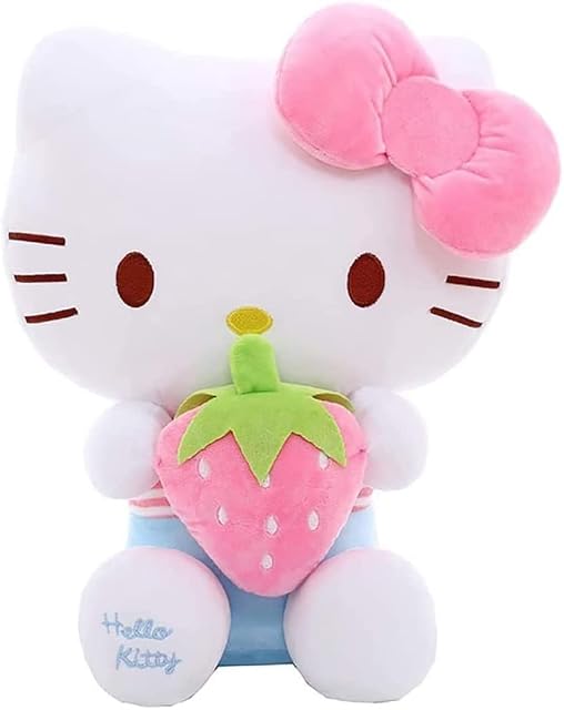 CHENXU Hello Kitty Plush Toys, Cute Soft Doll Toys Stuffed Animal Kawaii Fox Plushies Collectible Gifts for Kid Boys Girls (Size : 30cm/11.8in), Onecolor