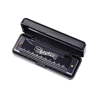 SM SunniMix Orgue à Bouche 10 Trous Harmonica éducation précoce éducatif Enfants Harmonica Instrument de Musique Jouer Jouet pour activité scène Voyage Enfants , Noir - Les Beatles, Paul McCartney, John Lennon, RIngo Starr, George Harrison