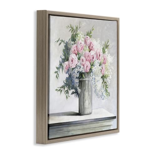 Lienzo de pared premium con diseño texturizado de rosas suaves 4