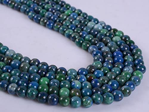 Lapis chrysocolla round loose gemstone beads pour bracelets d'été faits maison