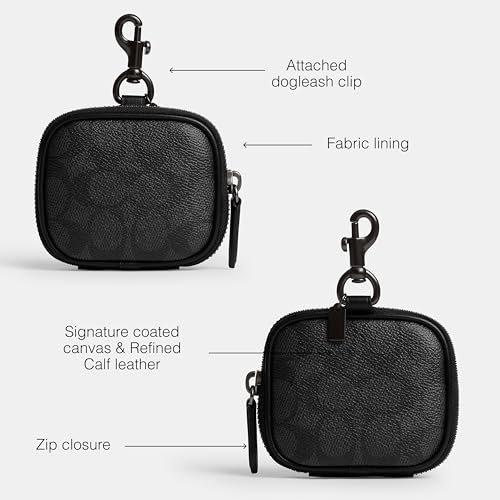 Coach Men's Clip On Pouch, Charcoal, One Size3