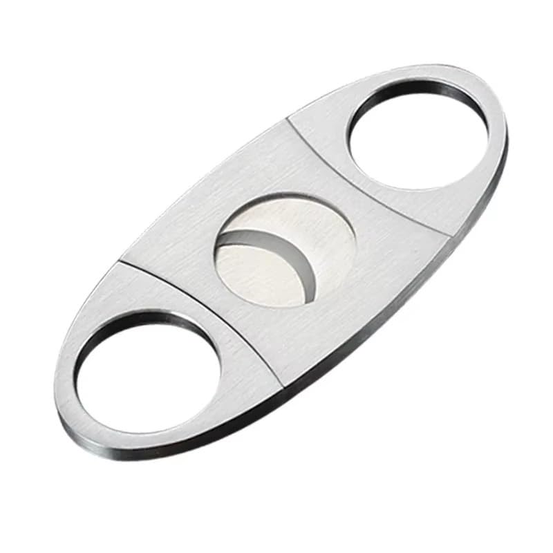 JDIME Cigar Cutter Stainless Steel Guillotine Metal Hole Puncher Pocket Smoking Tool Case Silver Black Zinc Alloy