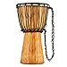Djembe Hand Drum Circle Instrument, Carved Mahogany Headliner Series — NOT MADE IN CHINA — African Mali Weave Ropes, 2-YEAR WARRANTY