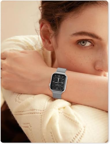 Pulseiras Compatível com Apple Watch correia 38/40/41/42/44/45/49 mm, Correias de Substituição de Me