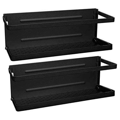 Magnetic Spice Rack Refrigerator Organizer - Space Saving Metal Storage