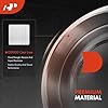 A-Premium 13.20 in (335.2mm) Rear Brake Drums Set Compatible with Select Chevrolet, GMC and Isuzu Models - Colorado Canyon 2004-2012, I-280 I-350 2006, I-290 I-370 2007-2008, 2 Pcs #3