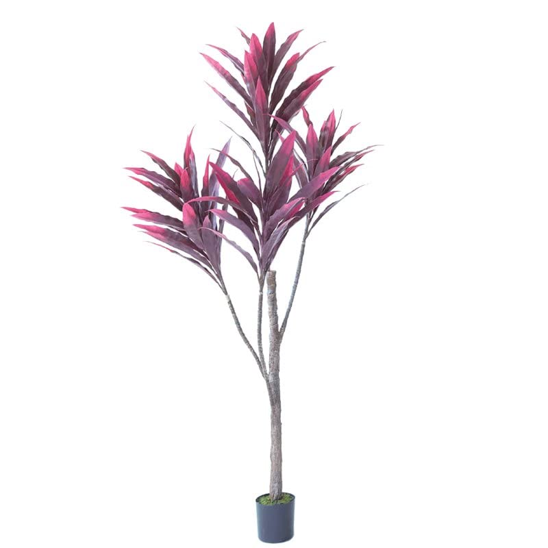 Amazon｜人工観葉植物 ドラセナ ポット 150 パープル（1個入り）992391
