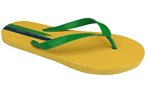 SCHREUDERS SPORT Waimea PVC Monde Triomph Tongs, Mixte, Waimea, Jaune, Size 33