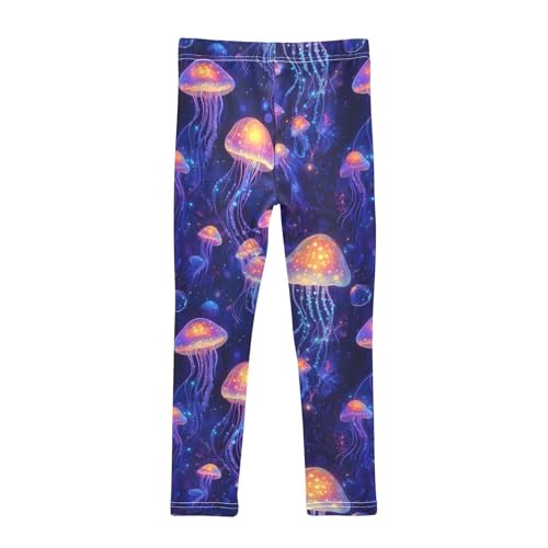 Sea Jellyfish Aesthetic Girls Leggings Soft Stretch Workout Yoga Dance Pants for Kids Casual Tights2