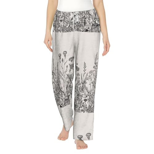 Pantalon de pyjama en flanelle thermique pour des soirées cocooning fleuries