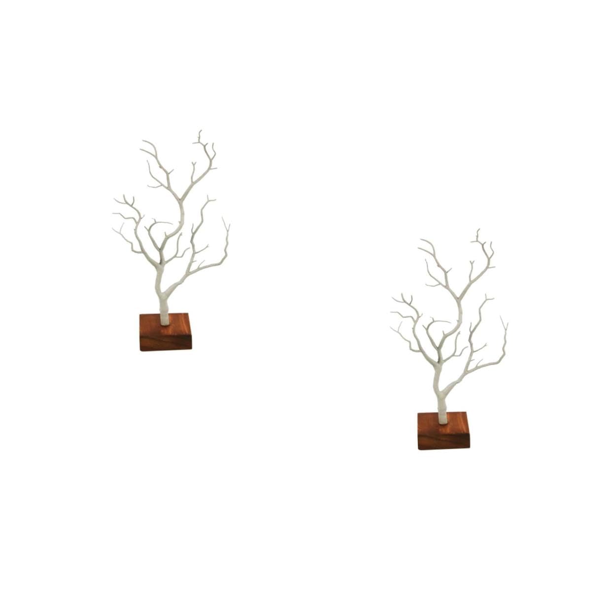 Alipis 2 Stücke Schmuck Ständer Baum Stilvolle Hängen Organizer Sicher Für Home Restaurant Cafe Decor