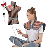 Extra Large Electric Heating Pad for Neck, Back & Shoulder Pain Relief, 25'x37' Full Body Heating Blanket with 5 Heat Levels, 4 Timers, Auto Shut-Off, Ideal Gift for Women & Men