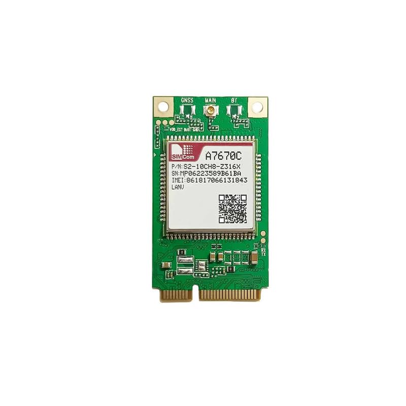 REES52 SIMCOM A7670C LANV PCIE B1/B3/B5/B8/B34/B38/B39/B40/B41 CAT1 only Data not GPS/Voice A7670C-LANV 4G CAT1 Module Core Board