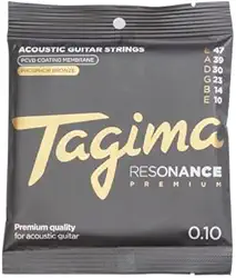 ENCORDOAMENTO 010 PCVD COATED PARA VIOLÃO DE AÇO ANTI FERRUGEM