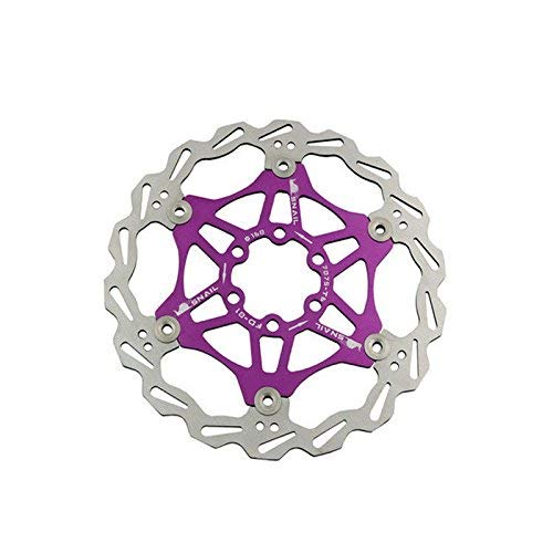 Bike Bicycle Disc Brake Rotor Floating MTB Rotors 160mm (Purple)