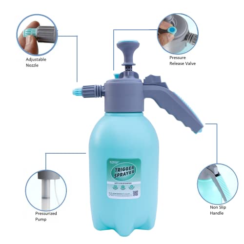 ALTRUIST Garden Sprayer Rhino 2.2 Liter with Mist and Pressure Multi Purpose Sprayer (Blue)