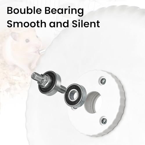 Roue de hamster silencieuse avec support réglable de 26.5cm - 4