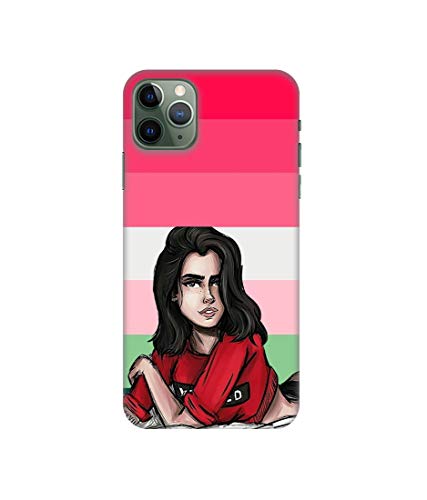 Image of Amazon Brand - Solimo Designer Lady Vector with Line 3D Printed Hard Back Case Mobile Cover for Apple iPhone 11 Pro Max