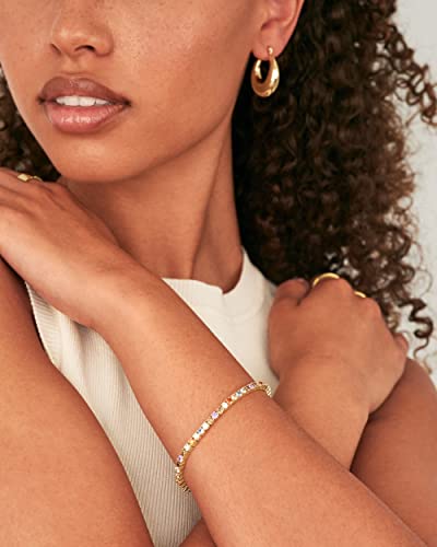 PAVOI 14K Gold Plated 3mm Multi Colored CZ Tennis Bracelet | Boho Cubic Zirconia Bracelet for Women | Size 6.5-7.5 Inch2