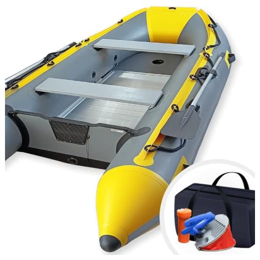 Schlauchboot 3,30m für 5+1 Personen, 330x155cm, max566kg, Alupaddel, Aluboden, Fußluftpumpe, Zubehör,PVC,Farbwahl - Motorboot,Ruderboot,Paddelboot,Angelboot,Gummiboot,Freizeitboot 5 Erwachsene + Kind