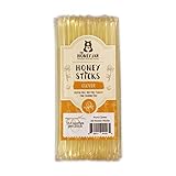 The Honey Jar Plain Raw Honey Sticks - Pure Honey Straws For Tea, Coffee, or a Healthy Treat - One Teaspoon of Flavored Honey Per Stick - Made In The USA with Real Honey - (20 Count)