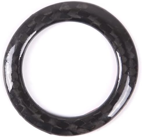 Miniatura 5 de Daeiclru Anillo de ajuste de interruptor de arranque de fibra de carbono real para Toyota Supra GR A90 A91 MK5 2019-2022, anillo decorativo para
