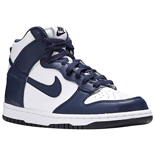 Nike Dunk High Big Kids Shoes Size- 5.5 White/Midnight Navy4