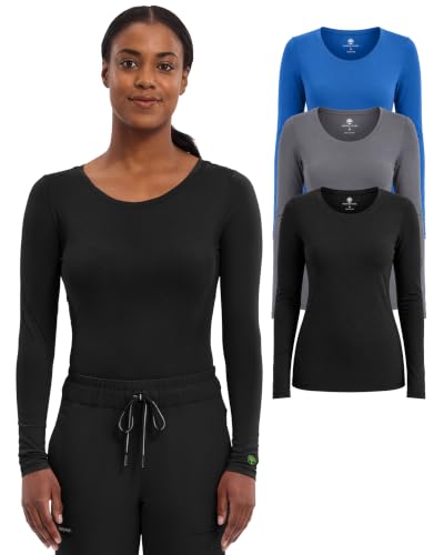 Image of Healing Hands Underscrub Long Sleeve Women Knits Scrub Tops