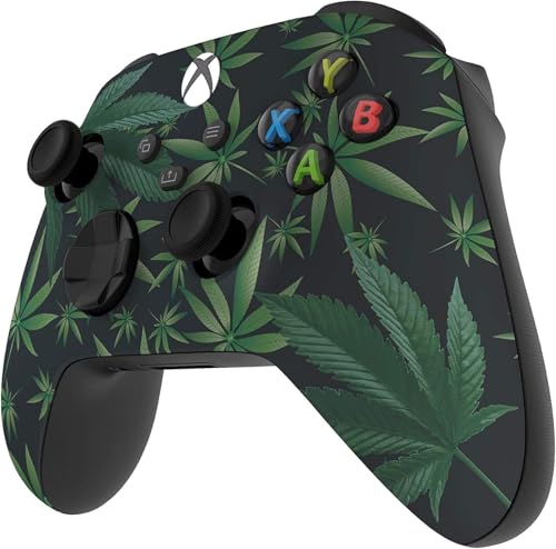 Image of Custom Controllerzz Wireless Controller for Microsoft Xbox Series X /S & Xbox One - Custom Soft Touch Feel - Custom Xbox Series X /S Controller (X /S Weeds)