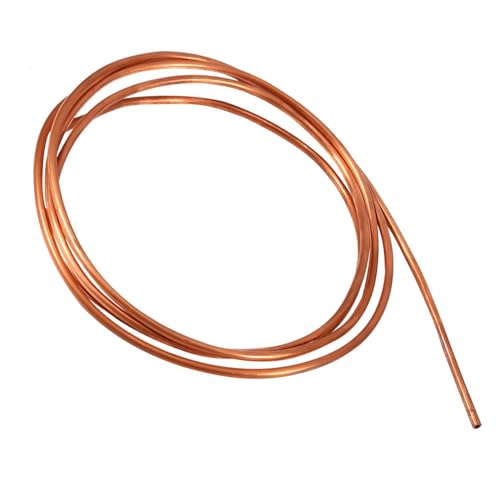 WPKD BLUEIY Tubo in Rame Morbido Per Condizionatore D'Aria,Tubo in Rame Morbido da 2 M,Diametro Esterno 4 Mm X Diametro Interno 3 Mm,Tubi Idraulici Senza Saldatura Per Frigoriferi,Congelatori