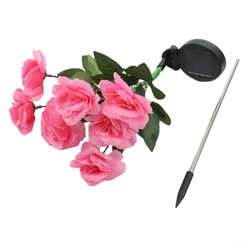 Lot de roses insérées au sol pour allées de jardin et rassemblements en plein air (rose)