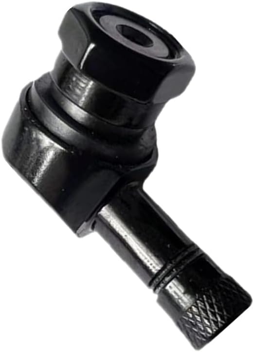 90 Degree Motorcycle Tire Valve Stems Install Diameter 10-11.3mm Fit for Harley Davidson BMW Honda Kawasaki Suzuki Yamaha and Triumph Bike (2pcs)
