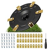Disco Lama + 30 Lame + 30 Viti, Disco di Lama per Robot Rasaerba Compatibile con Segway Navimow i105E, i108E, i110E, i205 AWD, i208 AWD, Disco di Lama Rotante In Plastica Rinforzata Con Fibra Di Vetro