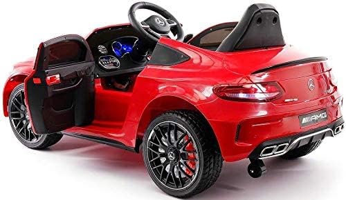 Miniatura 5 de Auto de paseo 2022 para niños de 12 V con licencia de Mercedes Electric Cars Vehículos motorizados para niños con control remoto, asiento de cuero,