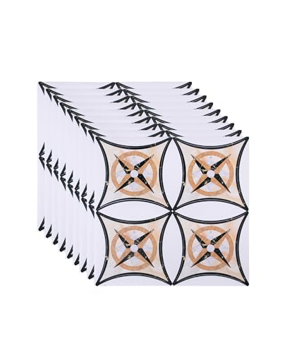 FBBULES 36 Pezzi Pavimento in Vinile Autoadesivo Adesivi per Piastrelle Cucina in PVC Rivestimento Mattonelle per Soggiorno Bagno Interni Decorazione