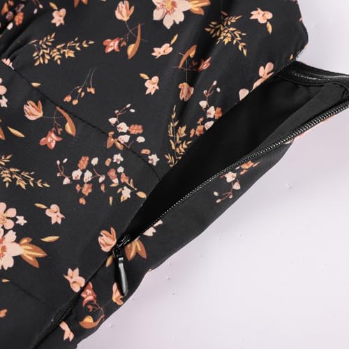 Image of Belle Poque Sun Dresses for Women Spring Summer Floral Midi Flowy Spaghetti Ruffle Wedding Guest Tea Party Dress
