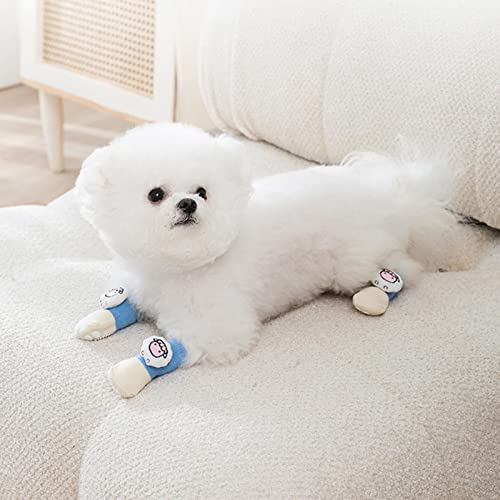 Meias para Cães | Meias Antiderrapantes Caricatura Grip Paw Protector para Cão,Meias confortáveis ​​