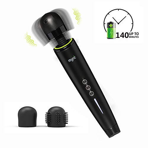 Mynt Cordless Handheld Massager, Powerful Portable Wand Massager with 2h Battery, Custom Settings