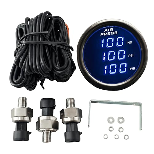 LCD Three Air Pressure Gauge Kit