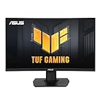 ASUS TUF Gaming 24” (23.6 inch viewable) Curved Monitor (VG24VQER) – FHD, 180Hz, 1ms, DCI-P3 90%, Extreme Low Motion Blur Sync, FreeSync, Shadow Boost, Eye Care, DisplayWidget Center, 3yr Warranty