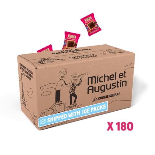 Image of Michel & Augustin Dark Chocolate Sea Salt Shortbread Cookies, Bulk 180ct