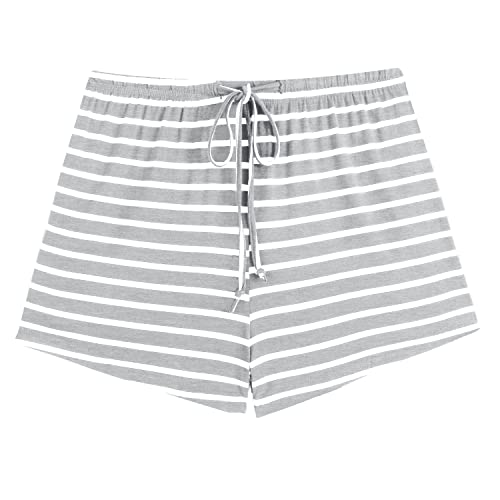 Ekouaer Women Pajama Shorts Comfy Lounge Bottom with Pockets Stretch Strip Sleepwear Drawstring Pj Bottoms Sleep Shorts3