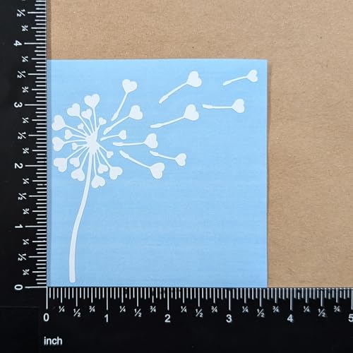 Image of Dandelion Blowing Decal 4 Pack: White, Small (3.5 inch) Vinyl Decals for Car Tumbler Laptop