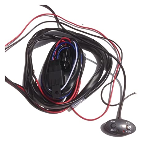 Utilizzare fino a 4 lampade GVGMTAEAVZ 4 / Quattro/Quad Light Acceso SPENTO Interruttore di Alimentazione Relè Cablaggio Auto Auto Fendinebbia/Spotlight/LED Lampada da Lavoro/LED Barretta cablata 4x4 Kit Offroad Filo Met