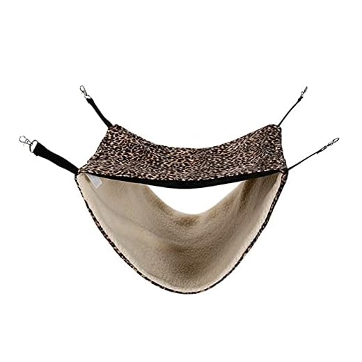 Katt Hängmatta Dubbelskikt katt hängmatta sommar vinter hängande sängar husdjur levererar mat mjuka kattunge swing hamster kanin bur bädden belastning 15 kg för Inomhus och Utomhus (Color : 1)
