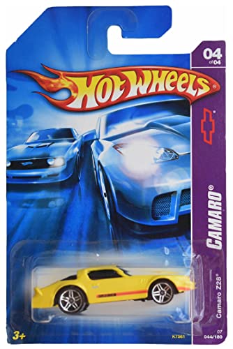 Hot Wheels Camaro Z28 jaune 44/180 cadeau idéal pour anniversaire de passionné auto