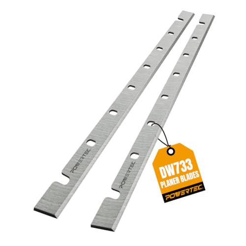 Image of POWERTEC 12-1 /2 Inch Planer Blades for DeWalt DW733 Planer, Replacement for DW7332 Planer Knives, Set of 2 (12809)